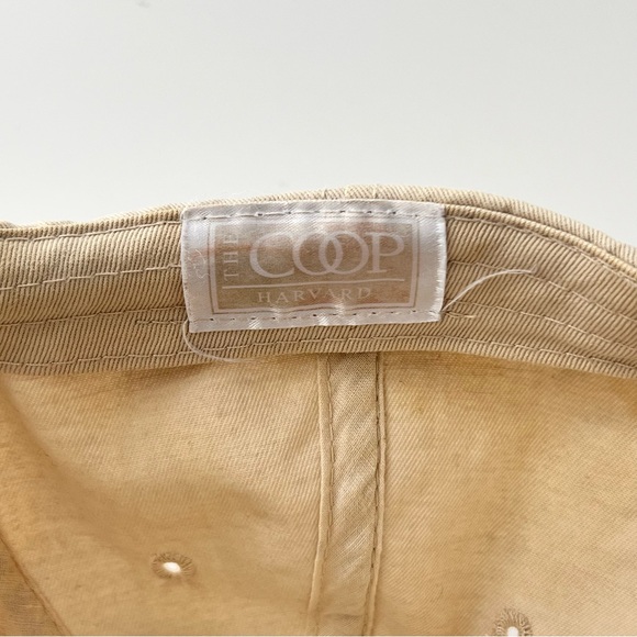 Harvard University Hat Cap Strap Back harvard Coop Adjustable Beige Embroidered - Picture 12 of 16